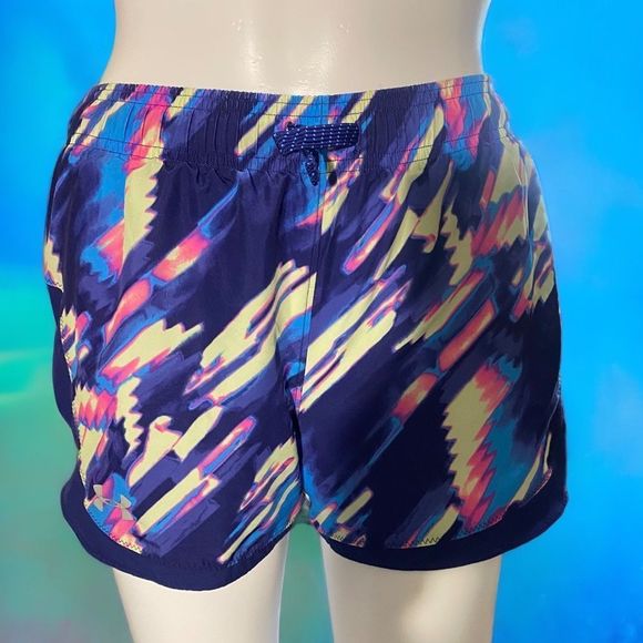 Under Armor Youth Heat Gear Color Splash Active Running Shorts Size Large - Picture 3 of 4